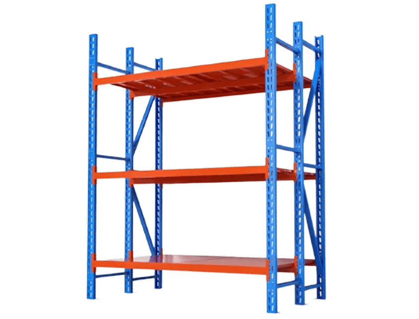 Heavy-duty warehouse pallet racking and storage system