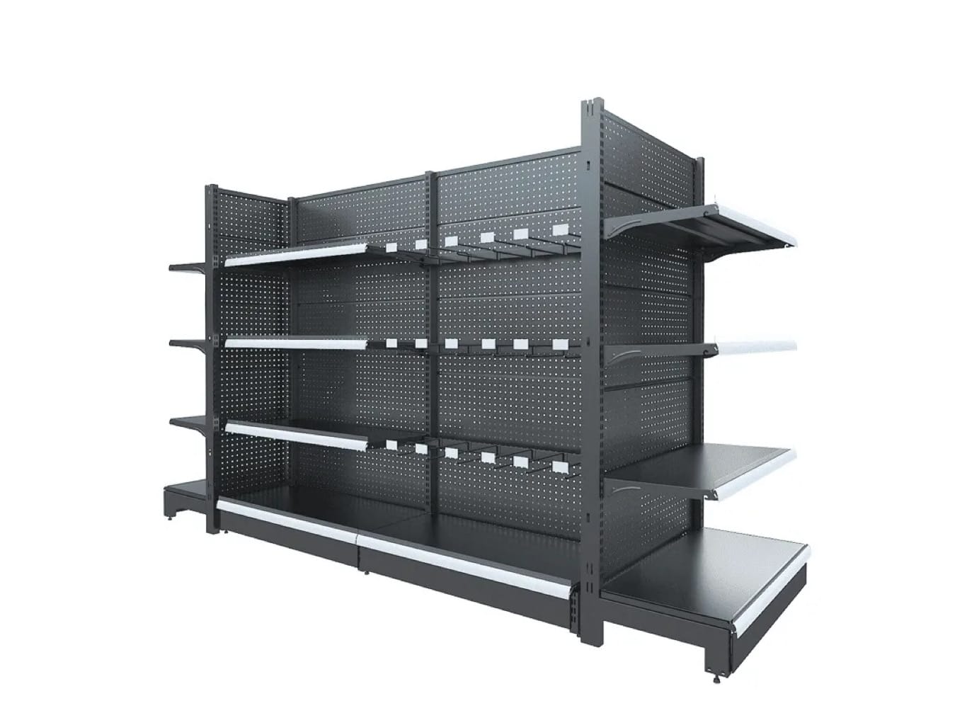 Perforated Back Panel Gondola Shelf by JBX Shelf