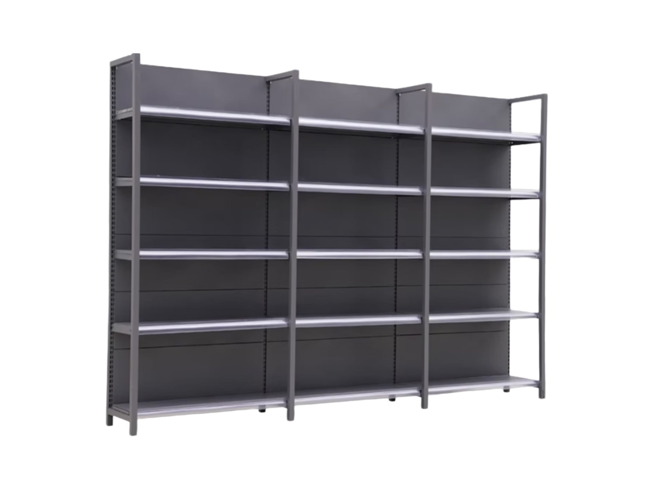 Four-columns supermarket shelf