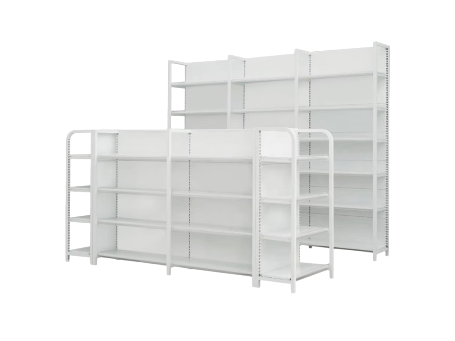 Four-columns supermarket shelf by JBX Shelf