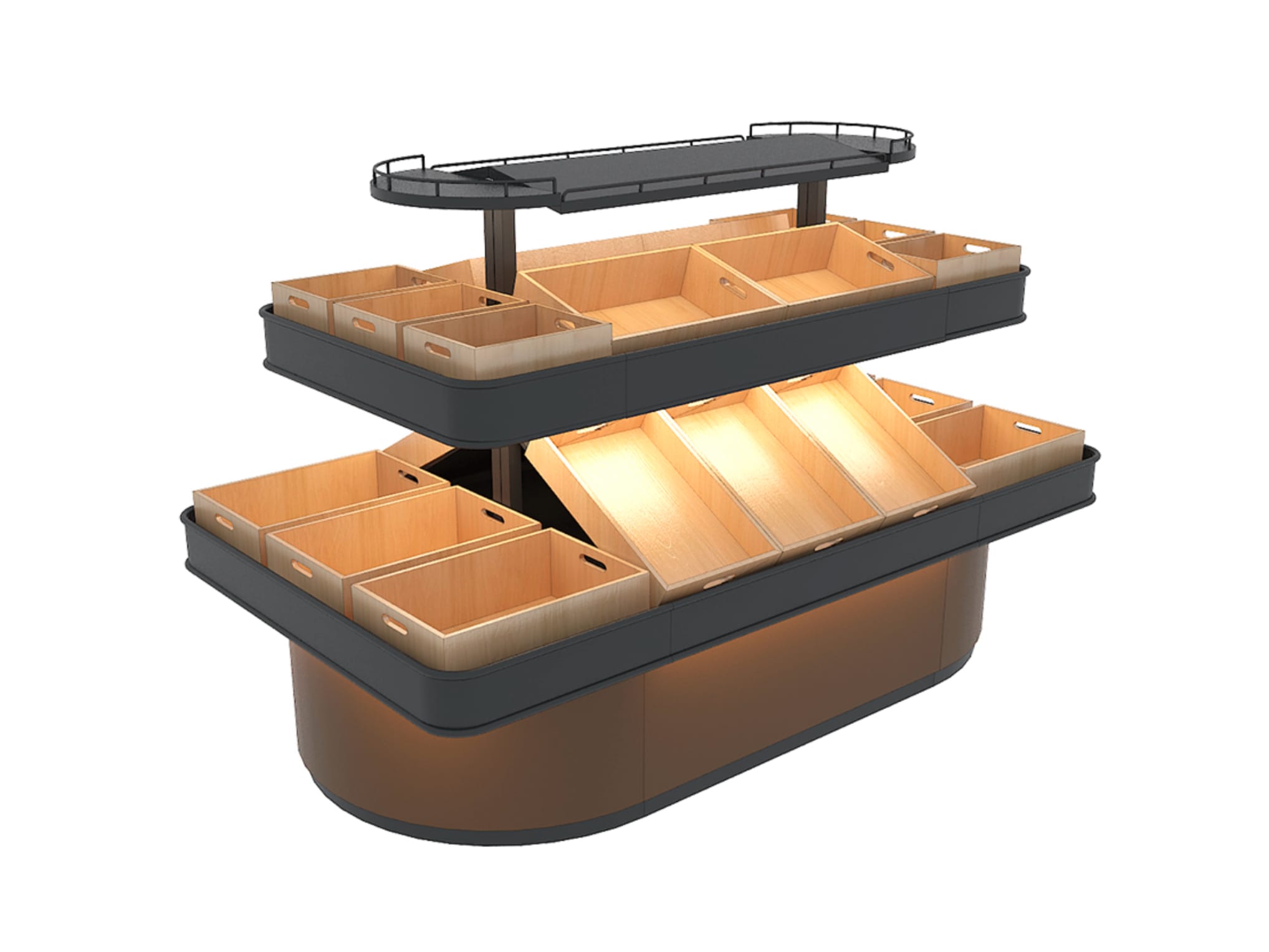 Vegetable & Fruit Shelf by JBX Shelf