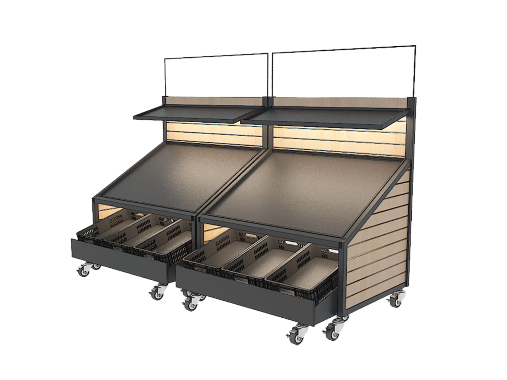 Vegetable & Fruit Shelf by JBX Shelf