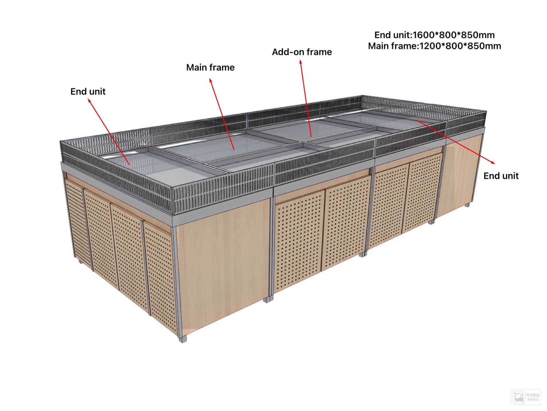 Vegetable & Fruit Shelf