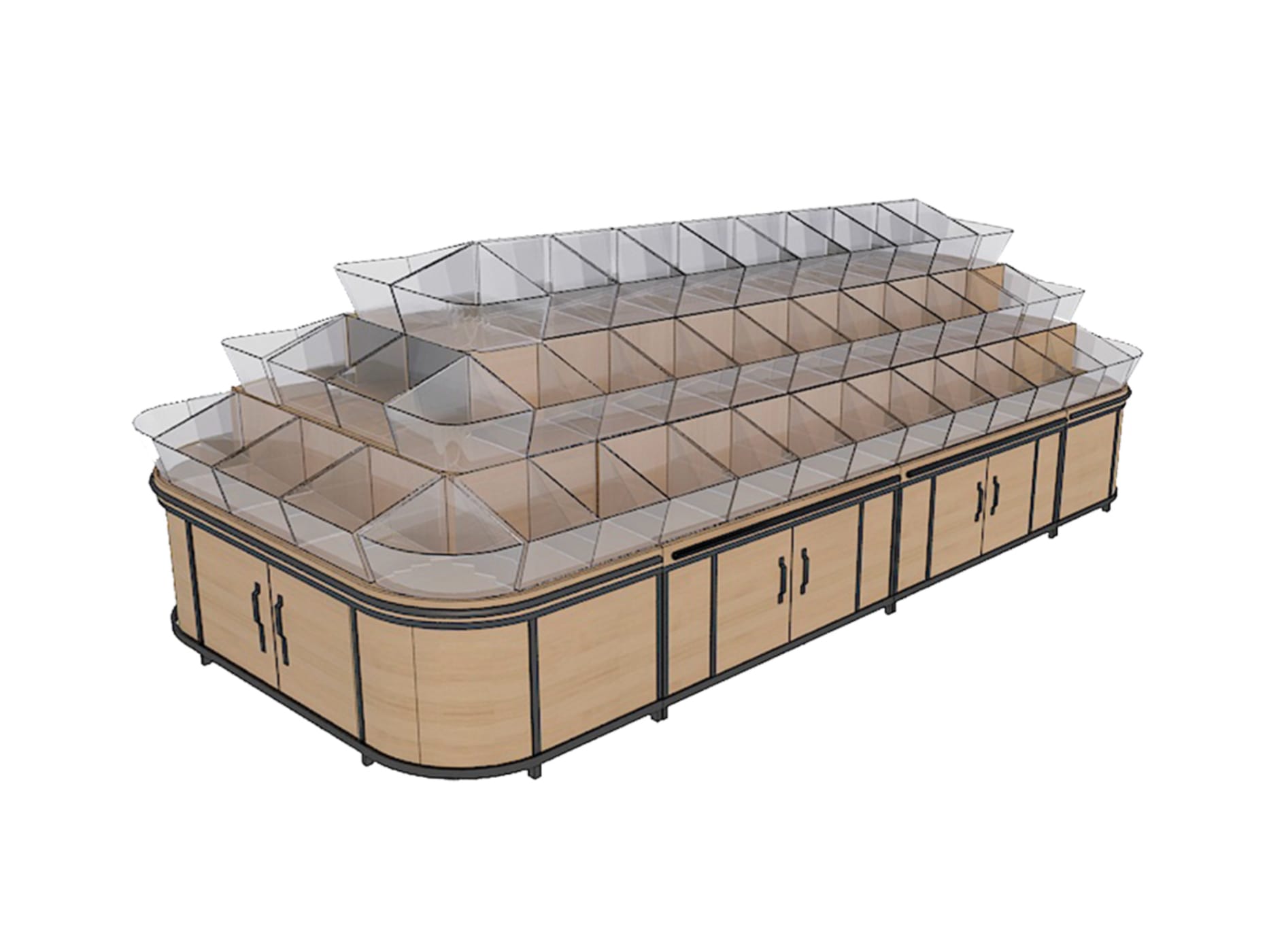 Bulk Food Display  Rack by JBX Shelf