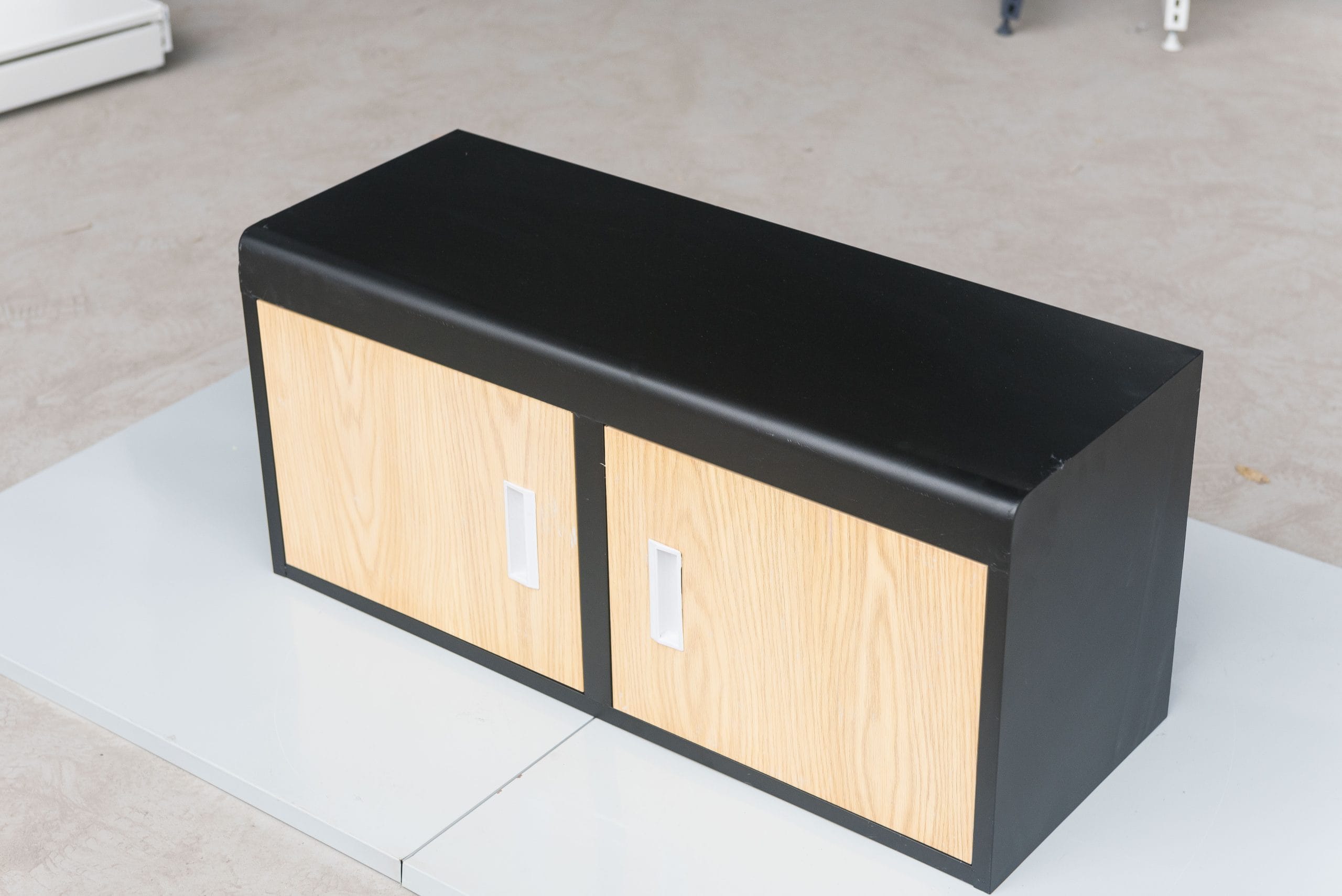 Customizable Display Rack with Light Box & Base Cabinet