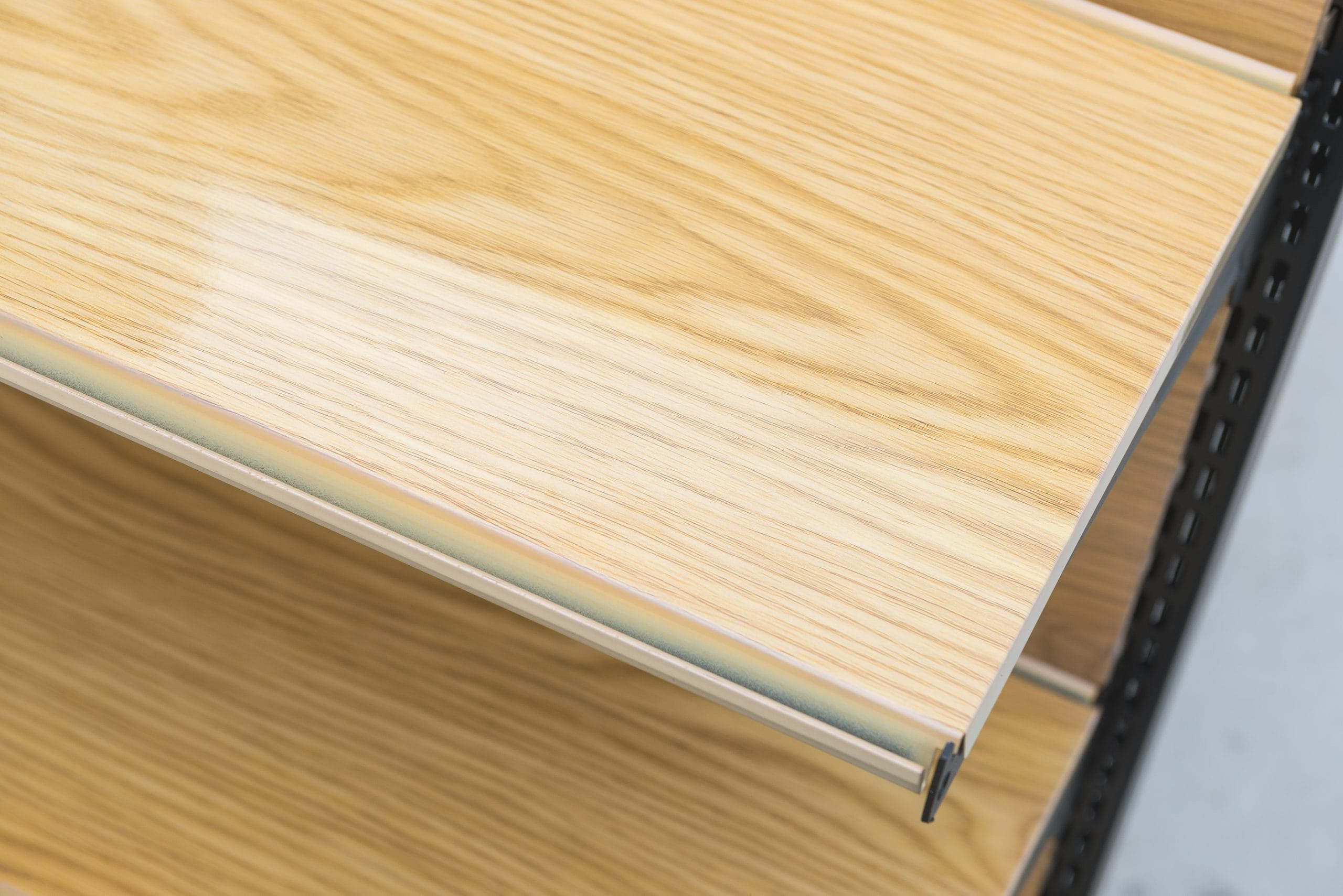 Customizable Wood Grain Display Rack