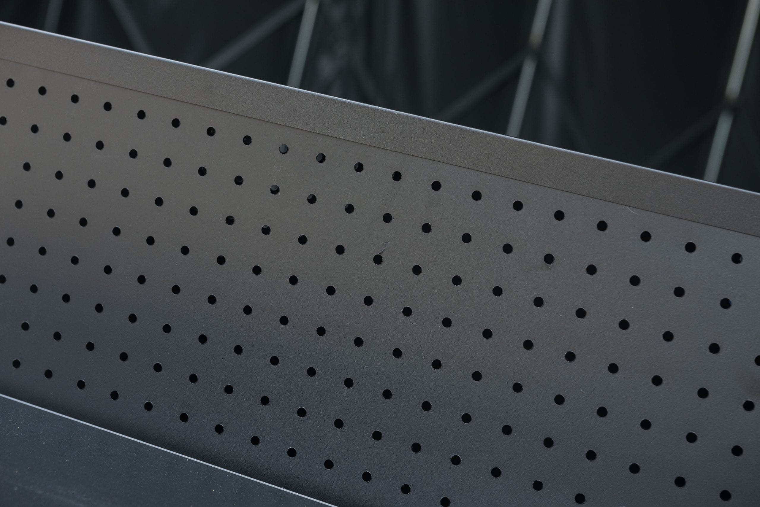 Customizable Perforated Back Panel Display Shelf
